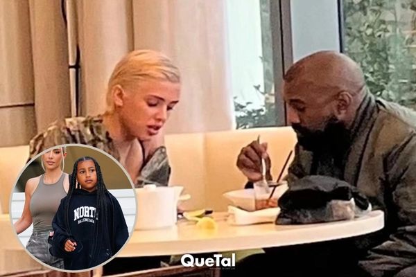 Kanye West sale a cenar por primera vez con su hija North y su mujer Bianca Censori